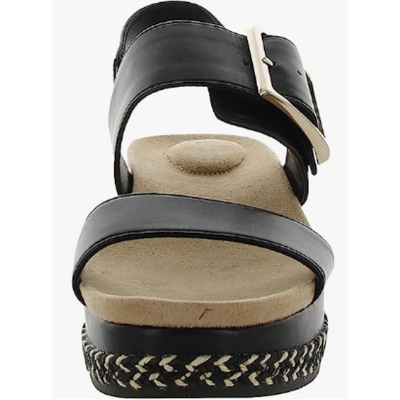 NIB Giani Bernini Jerammie Wedge Sandals Black Size 8.5 - Picture 4 of 5